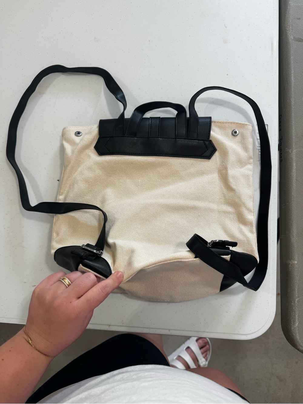 Deux Lux Canvas Tote with Black Lining - Picture 2 of 4